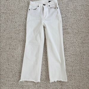Rag & Bone Women's White Straight Leg Jeans